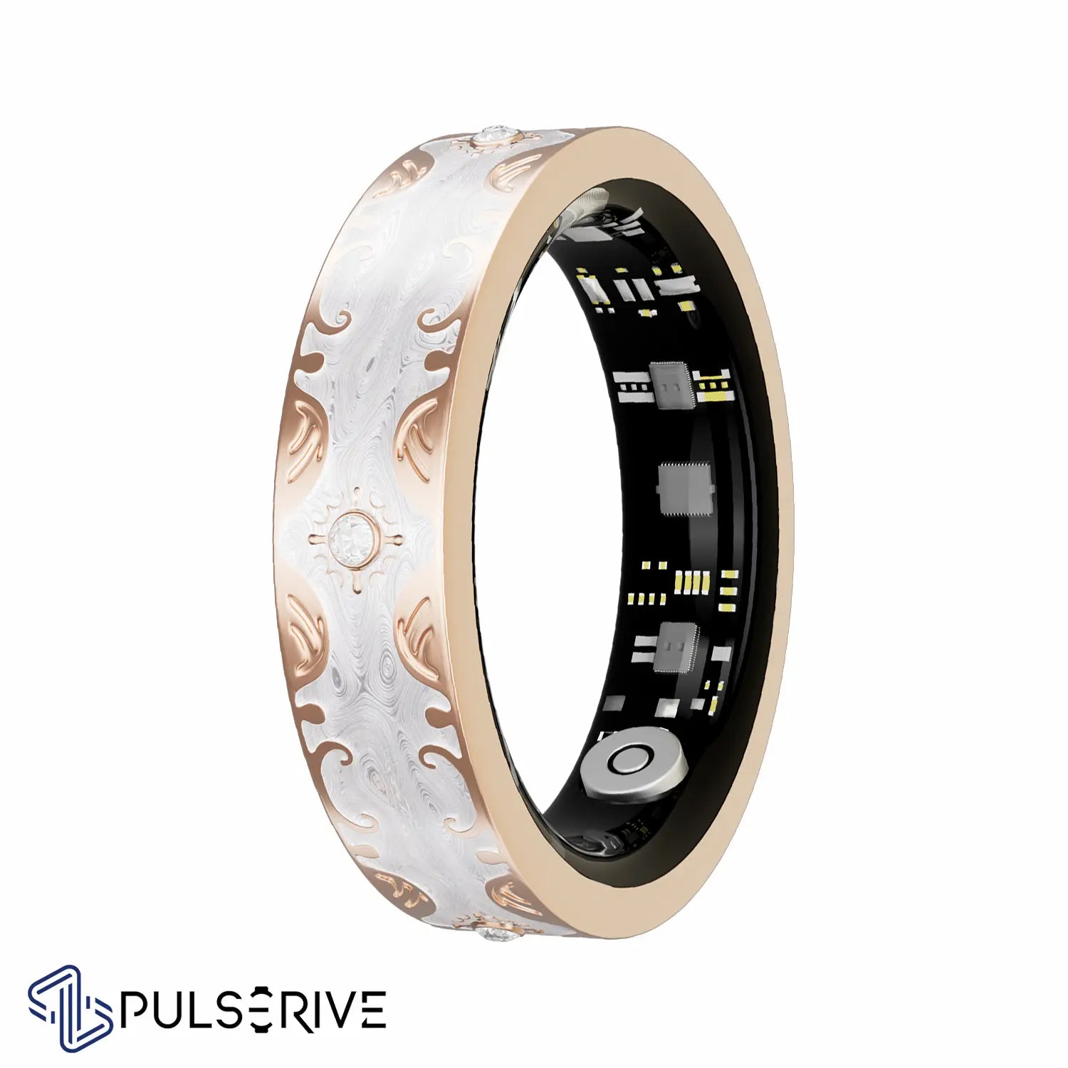 Pulserive Solara Smart Ring, Sleep Tracker, Activity & Fitness Tracker, Blood Pressure& Oxygen Tracker