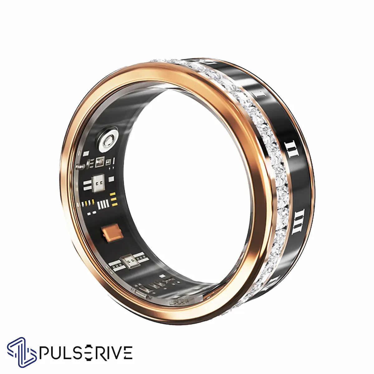 Pulserive Diamora series Smart Ring, Sleep Tracker, Activity & Fitness Tracker, Blood Pressure& Oxygen Tracker