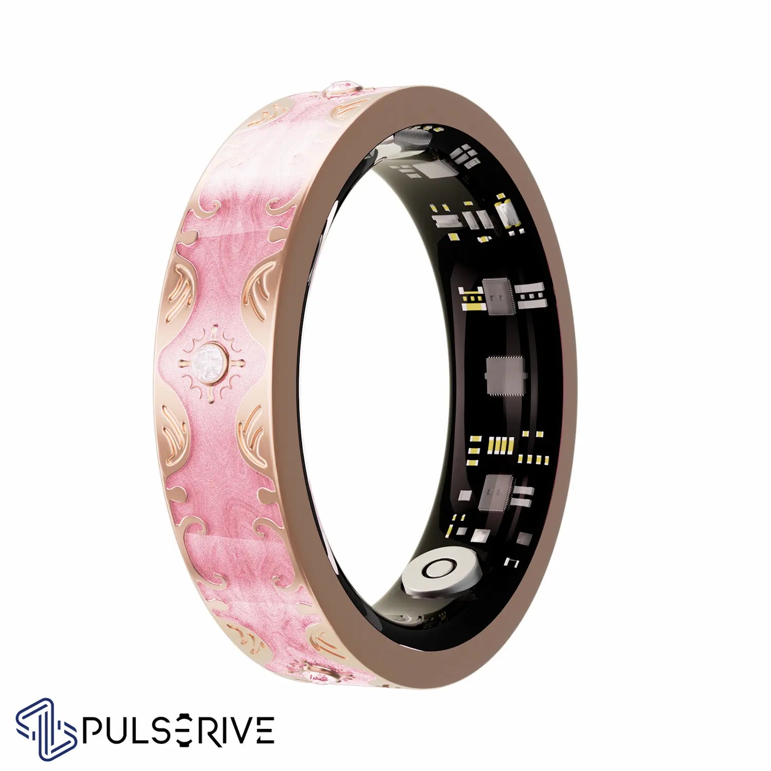 Pulserive Solara Smart Ring, Sleep Tracker, Activity & Fitness Tracker, Blood Pressure& Oxygen Tracker