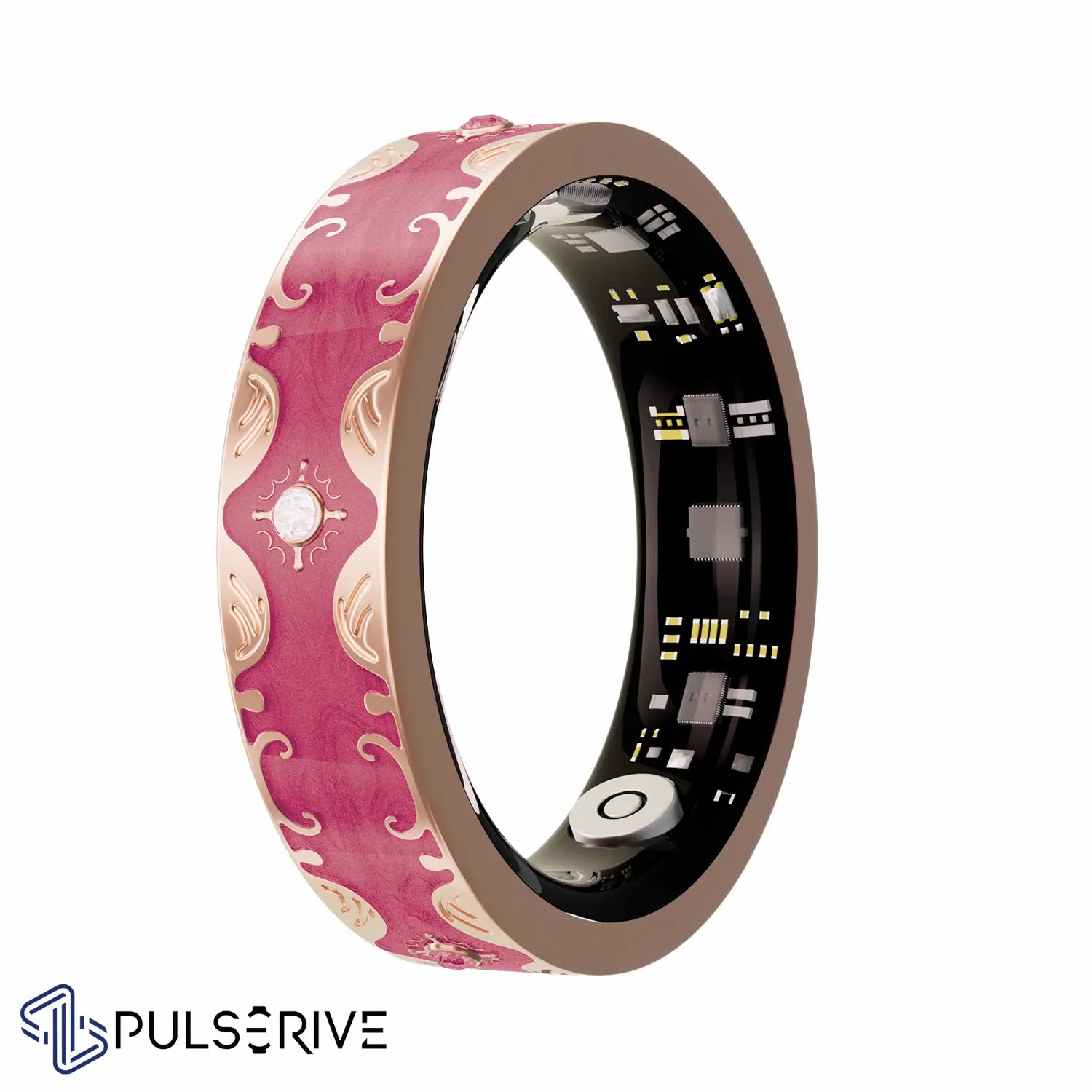 Pulserive Solara Smart Ring, Sleep Tracker, Activity & Fitness Tracker, Blood Pressure& Oxygen Tracker